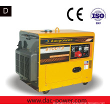 Dacpower brand 5kw air cooling silent diesel generator with low price for sale